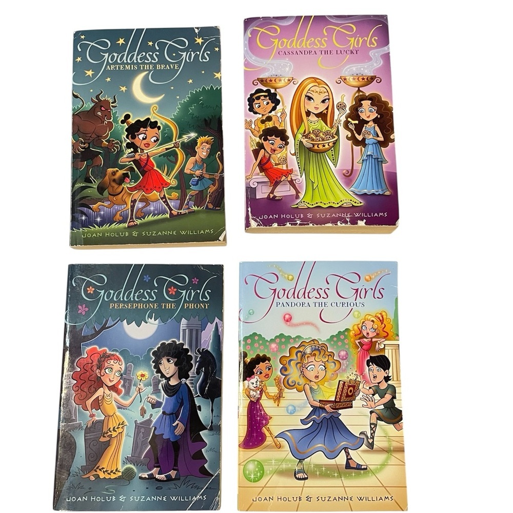 GODDESS GIRLS Books Holub & Williams Paperbacks Lot Of 4 Books for Kids